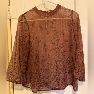 Sweet Rain Sheer Floral Top 🌸